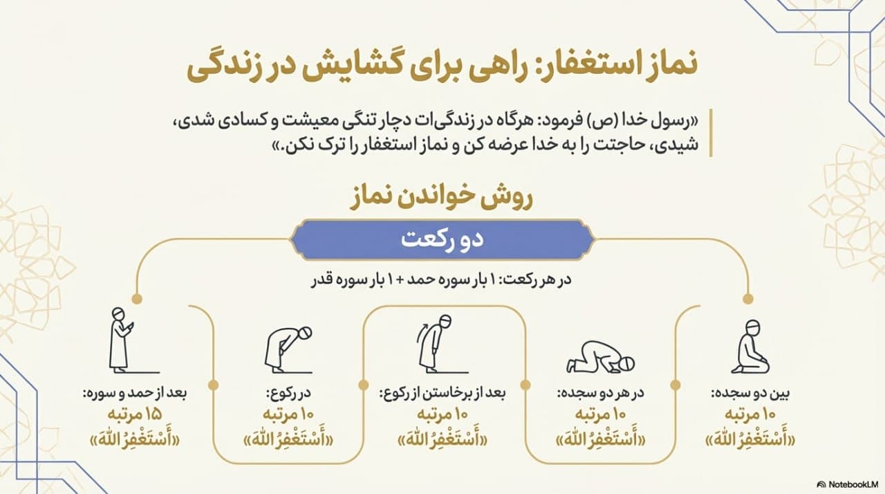 آموزش تصویری نماز استغفار